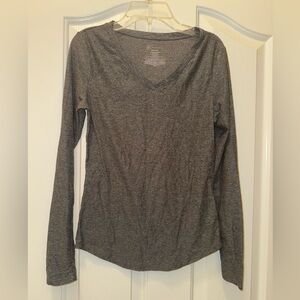 No Boundaries Gray Fitted Long Sleeve Tee